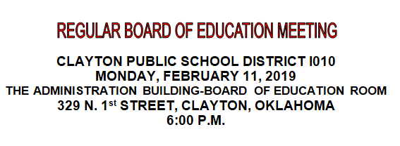 February Board Meeting Agenda