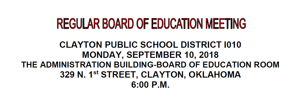 September Board Meeting Agenda