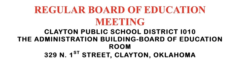 Regular February Board Meeting