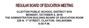 October Board Meeting Agenda